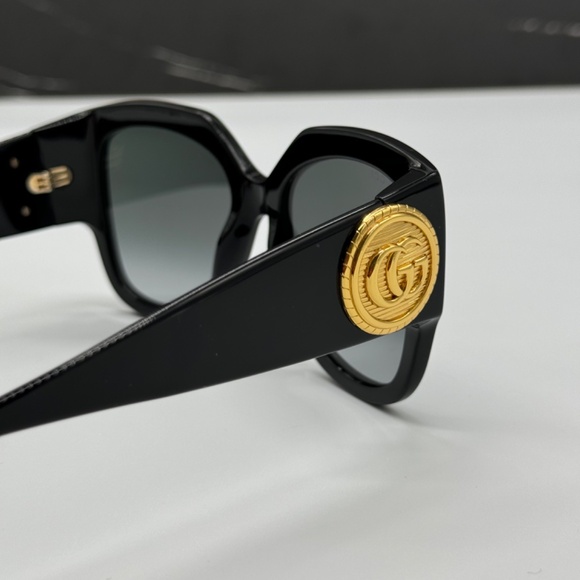NEW GG1407S 001 OVERSIZED BLACK GREY WOMEN SUNGLASSES GUCCI main image 7